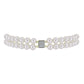 Pulsera de Plata Bañada en Oro con Perla blanca de agua dulce y Topacio Blanco