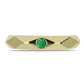 Anillo de Plata Bañada en Oro con Esmeralda de Zambia