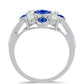 Anillo de Plata con Zafiro Azul Australiano y Perla de Agua Dulce