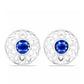 Pendientes de Plata con Zafiro Azul Australiano