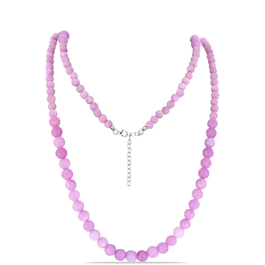 Collar de Plata con Kunzita de Pala