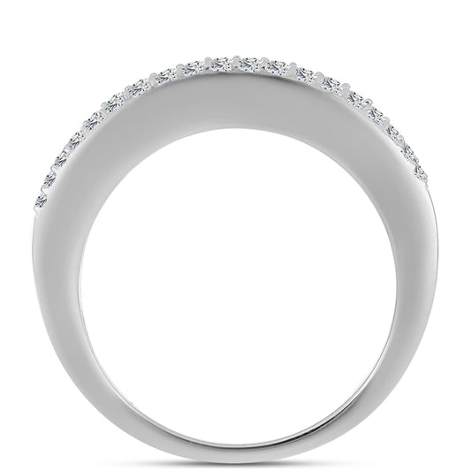 Anillo de Plata con Zafiro Azul Australiano y Topacio Blanco
