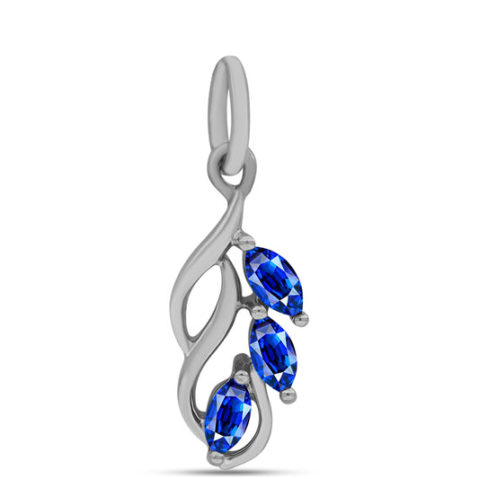 Colgante de Plata con Zafiro Azul Australiano
