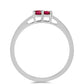 Anillo de Plata con Rubelita de Cruzeiro