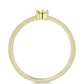 Anillo de Plata Bañada en Oro con Diamante Cognac
