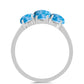 Anillo de Plata con Larimar de Barahona