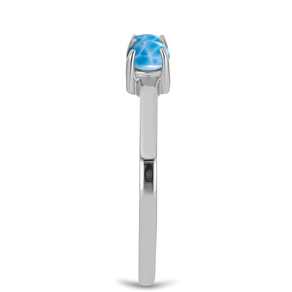 Anillo de Plata con Larimar de Barahona 4 