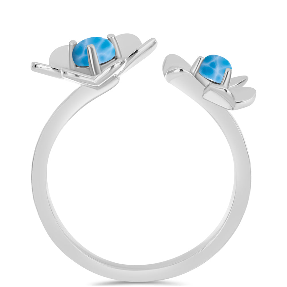 Anillo de Plata con Larimar de Barahona 2 