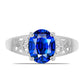 Anillo de Plata con Zafiro Azul Australiano