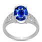 Anillo de Plata con Zafiro Azul Australiano
