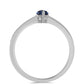 Anillo de Plata con Moisanita "Púrpura Imperial"