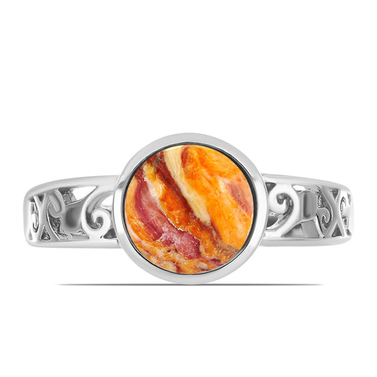 Anillo de Plata con Jaspe Garra de León