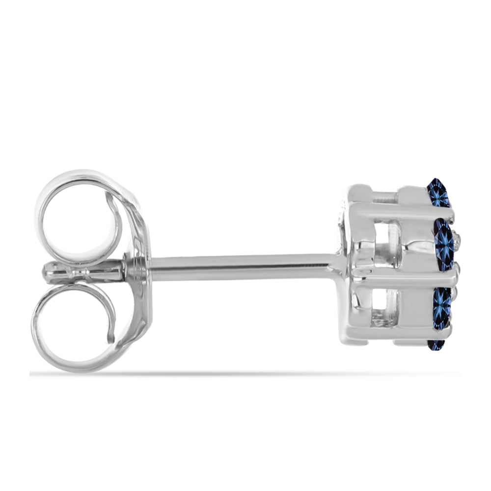 Pendientes de Plata con Moisanita "Púrpura Imperial" 2 