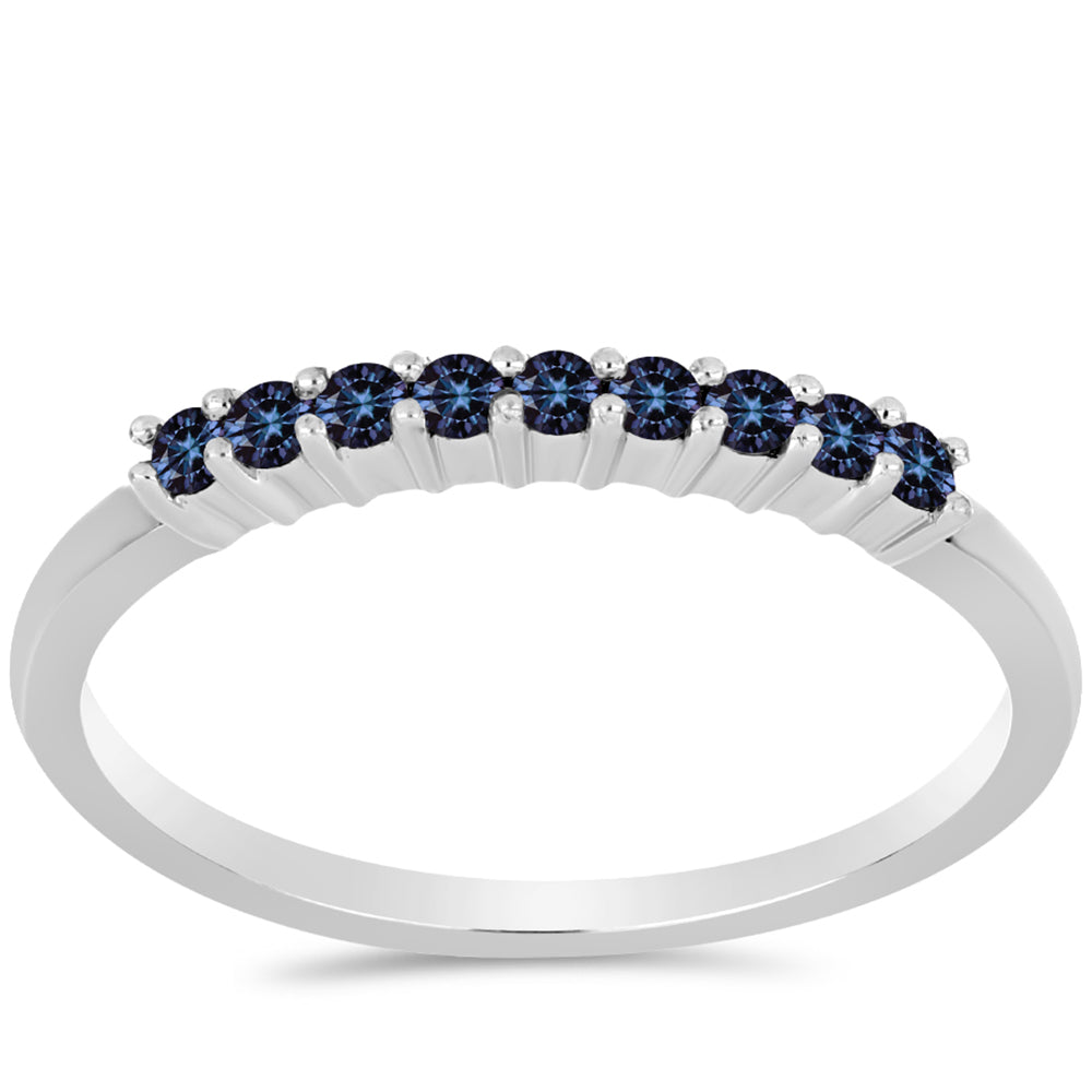 Anillo de Plata con Moisanita "Púrpura Imperial" 1 