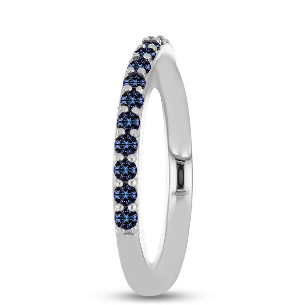 Anillo de Plata con Moisanita "Púrpura Imperial" 4 