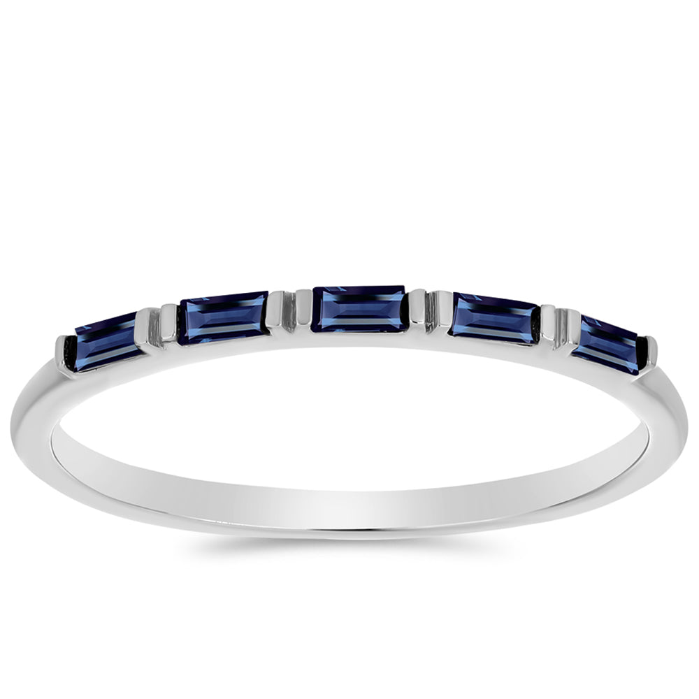 Anillo de Plata con Moisanita "Púrpura Imperial" 3 