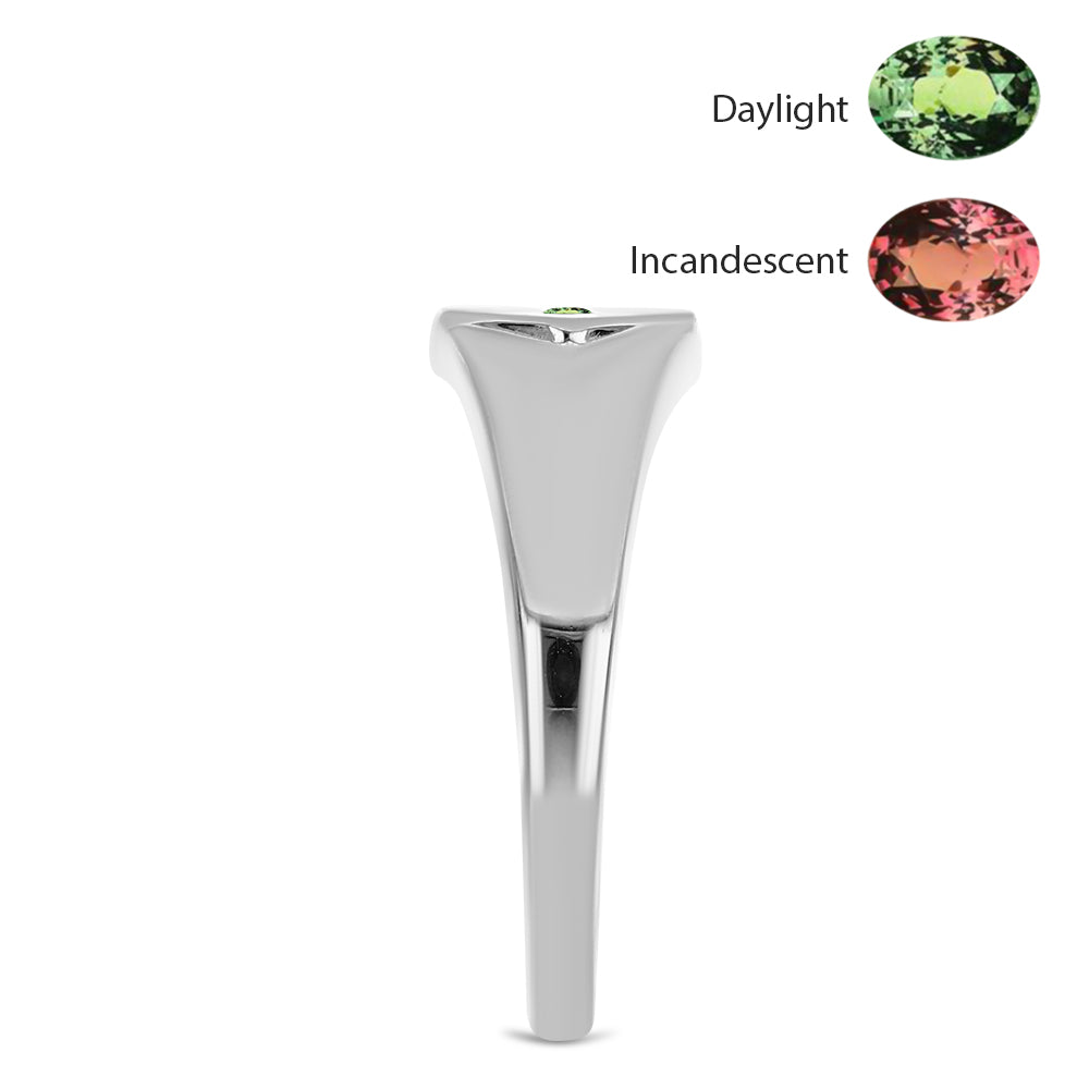 Anillo de Plata con Alejandrita natural 4 