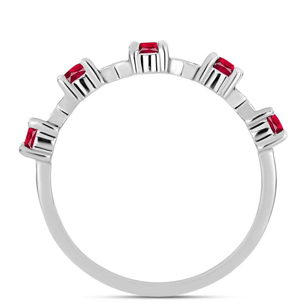 Anillo de Plata con Rubí de Madagascar 2 