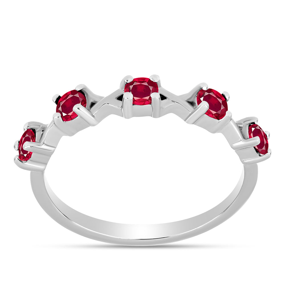 Anillo de Plata con Rubí de Madagascar 3 