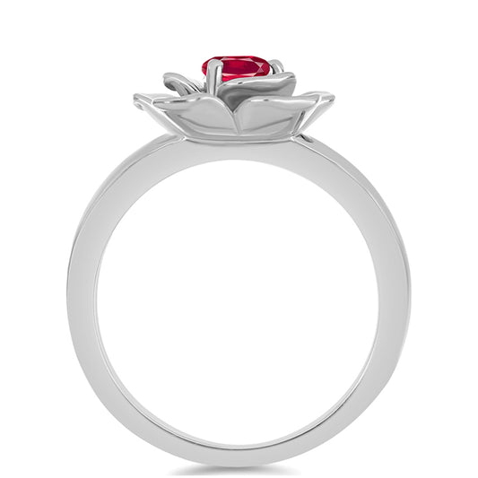 Anillo de Plata con Rubí de Madagascar