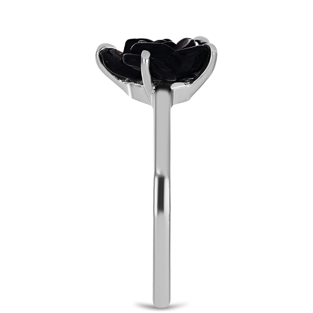 Anillo de Plata con Obsidiana 4 