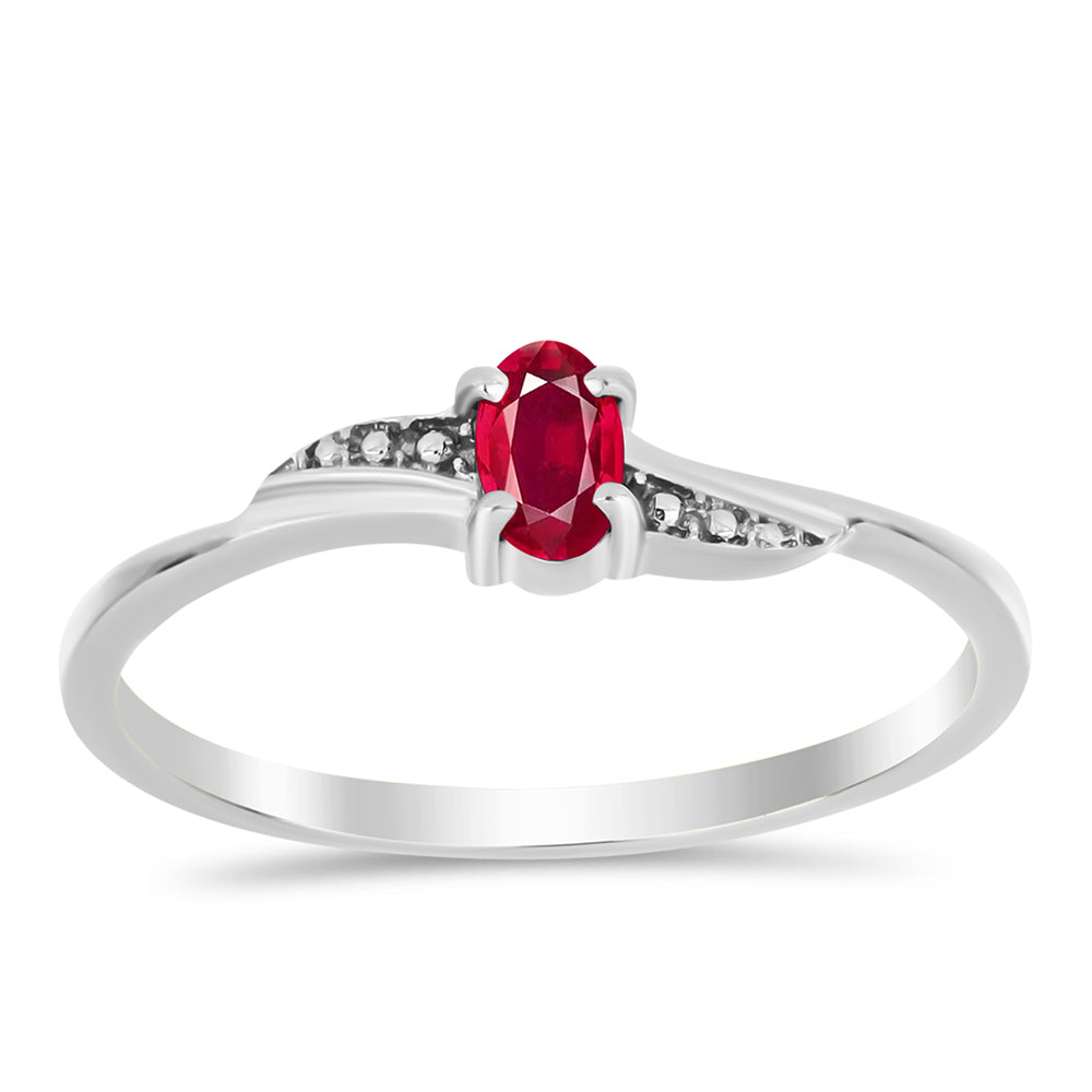 Anillo de Plata con Rubí de Madagascar 3 