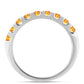 Anillo de Plata con Zafiro Padparadscha