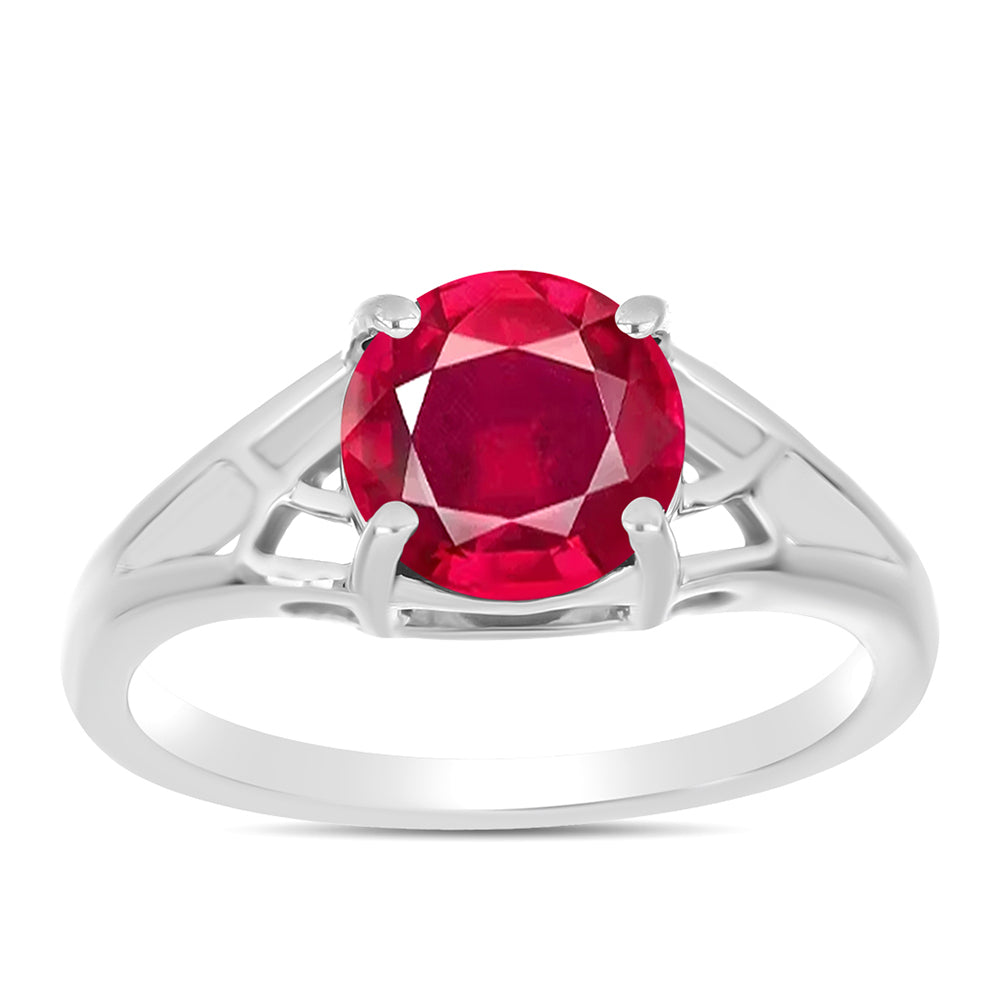 Anillo de Plata con Rubí de Madagascar
