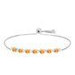 Pulsera de Plata con Zafiro Padparadscha