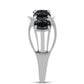 Anillo de Plata con Obsidiana