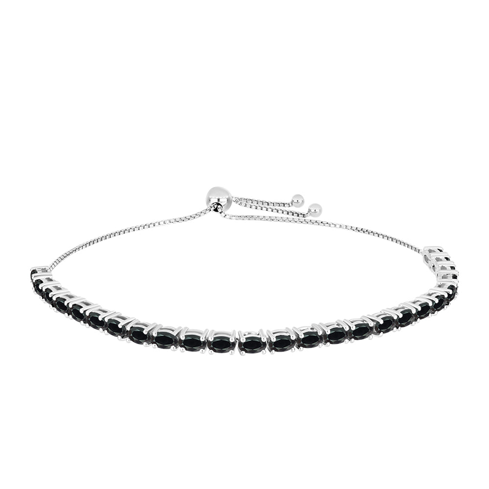 Pulsera de Plata con Obsidiana 1 