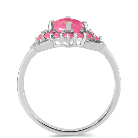 Anillo de Plata con Ópalo Rosa de Lega Dembi