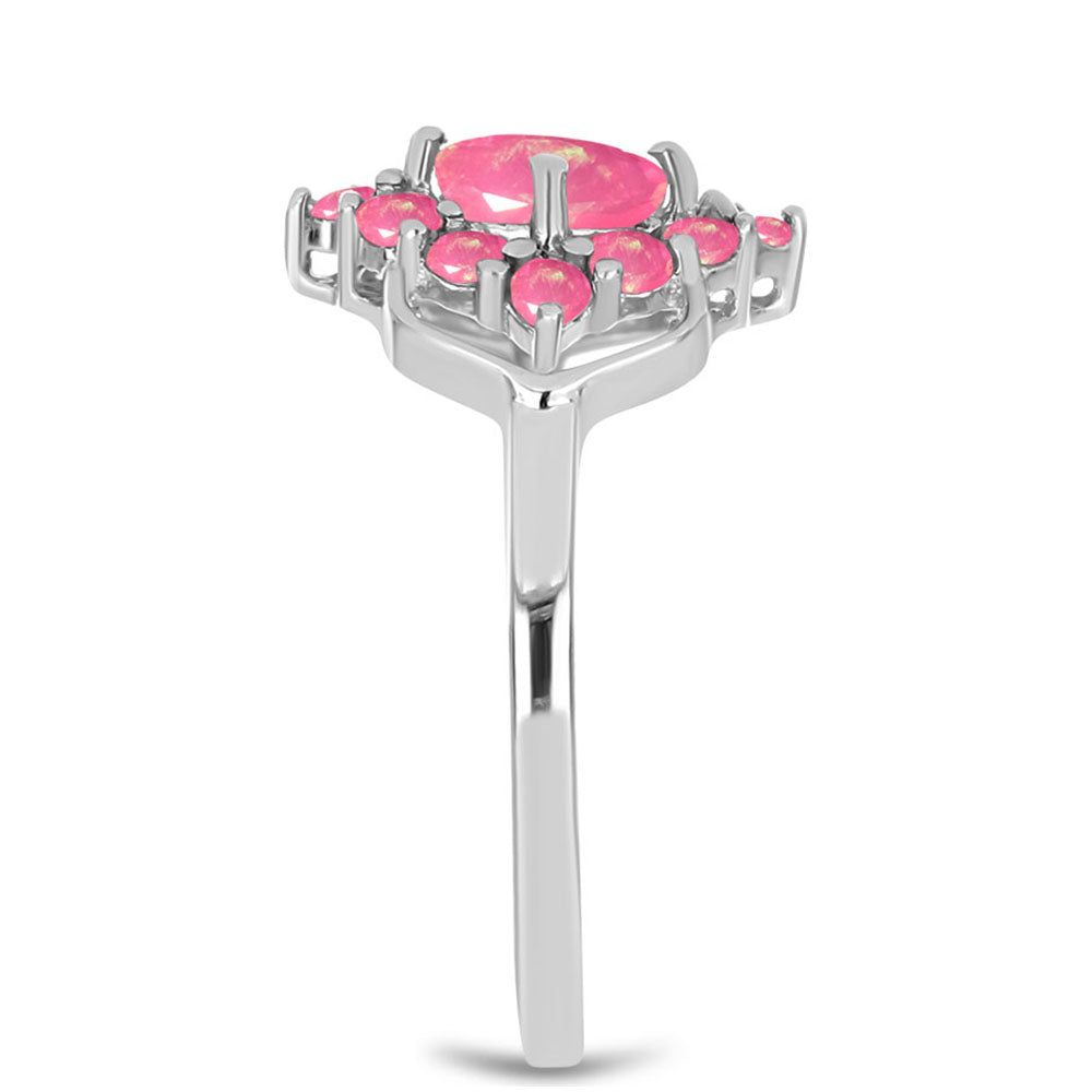Anillo de Plata con Ópalo Rosa de Lega Dembi 4 
