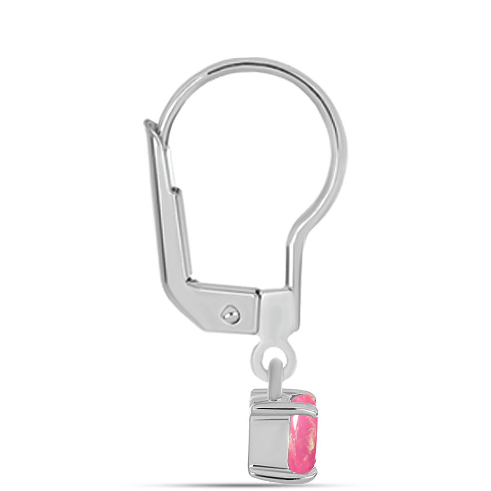 Pendientes de Plata con Ópalo Rosa de Lega Dembi 2 