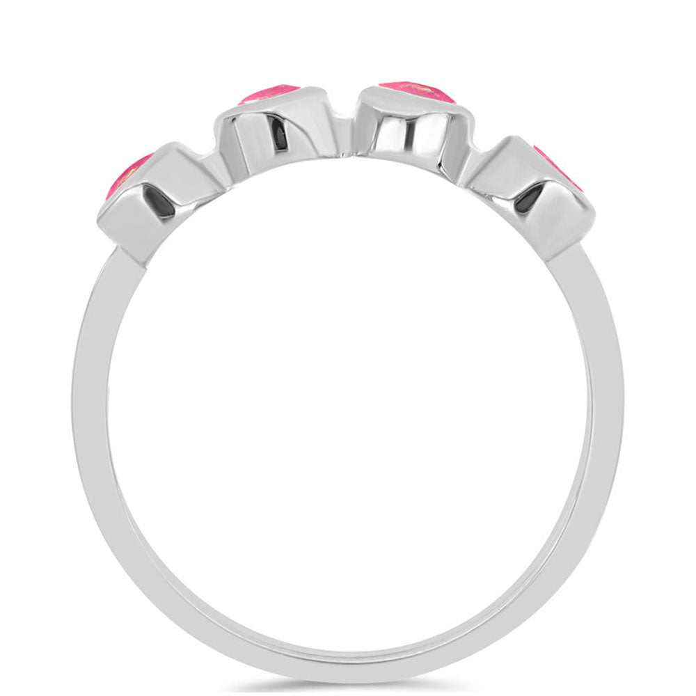 Anillo de Plata con Ópalo Rosa de Lega Dembi