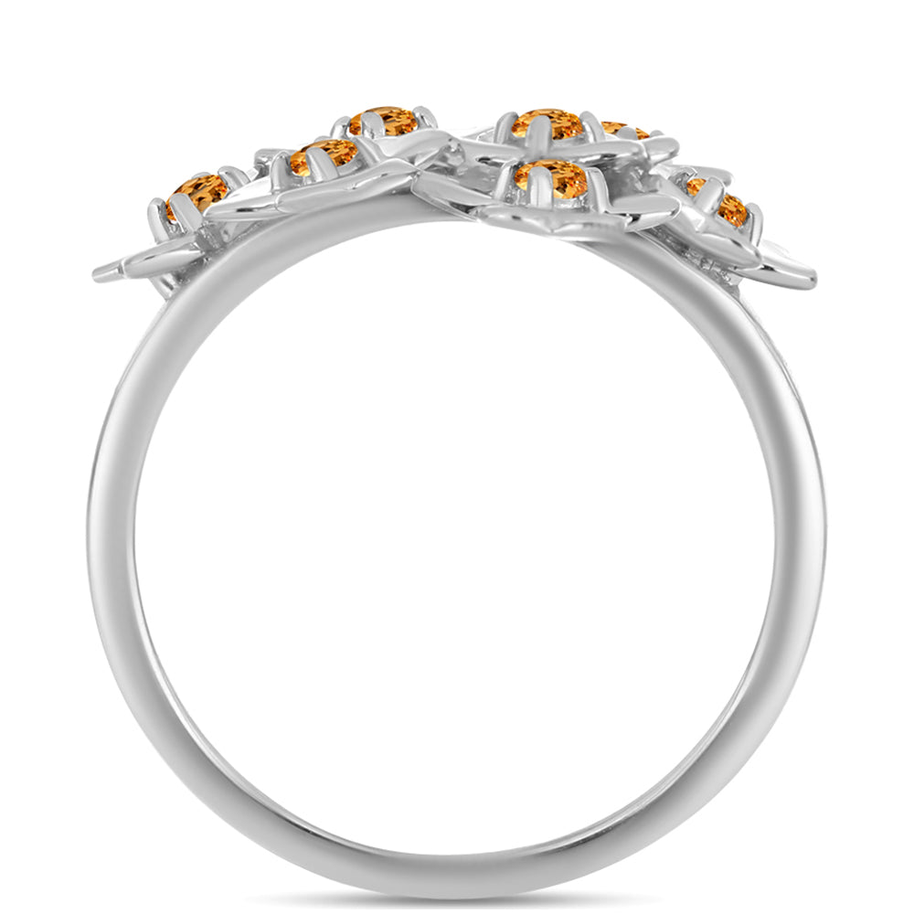 Anillo de Plata con Topacio amarillo imperial 2 