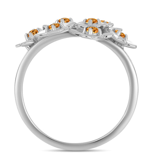 Anillo de Plata con Topacio amarillo imperial