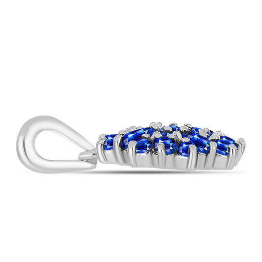 Colgante de Plata con Zafiro Azul Australiano