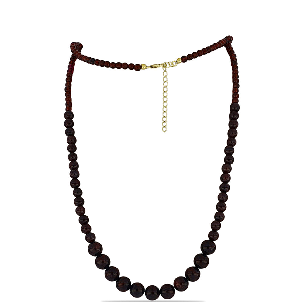 Collar de Plata Bañada en Oro con Granate Barton 1 