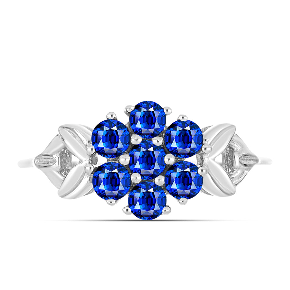 Anillo de Plata con Zafiro Azul Australiano 1 