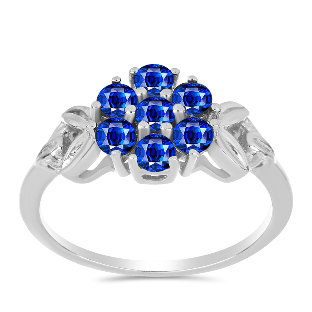 Anillo de Plata con Zafiro Azul Australiano 3 