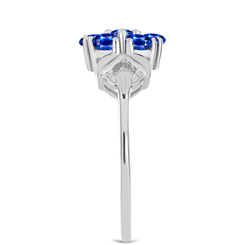 Anillo de Plata con Zafiro Azul Australiano 4 