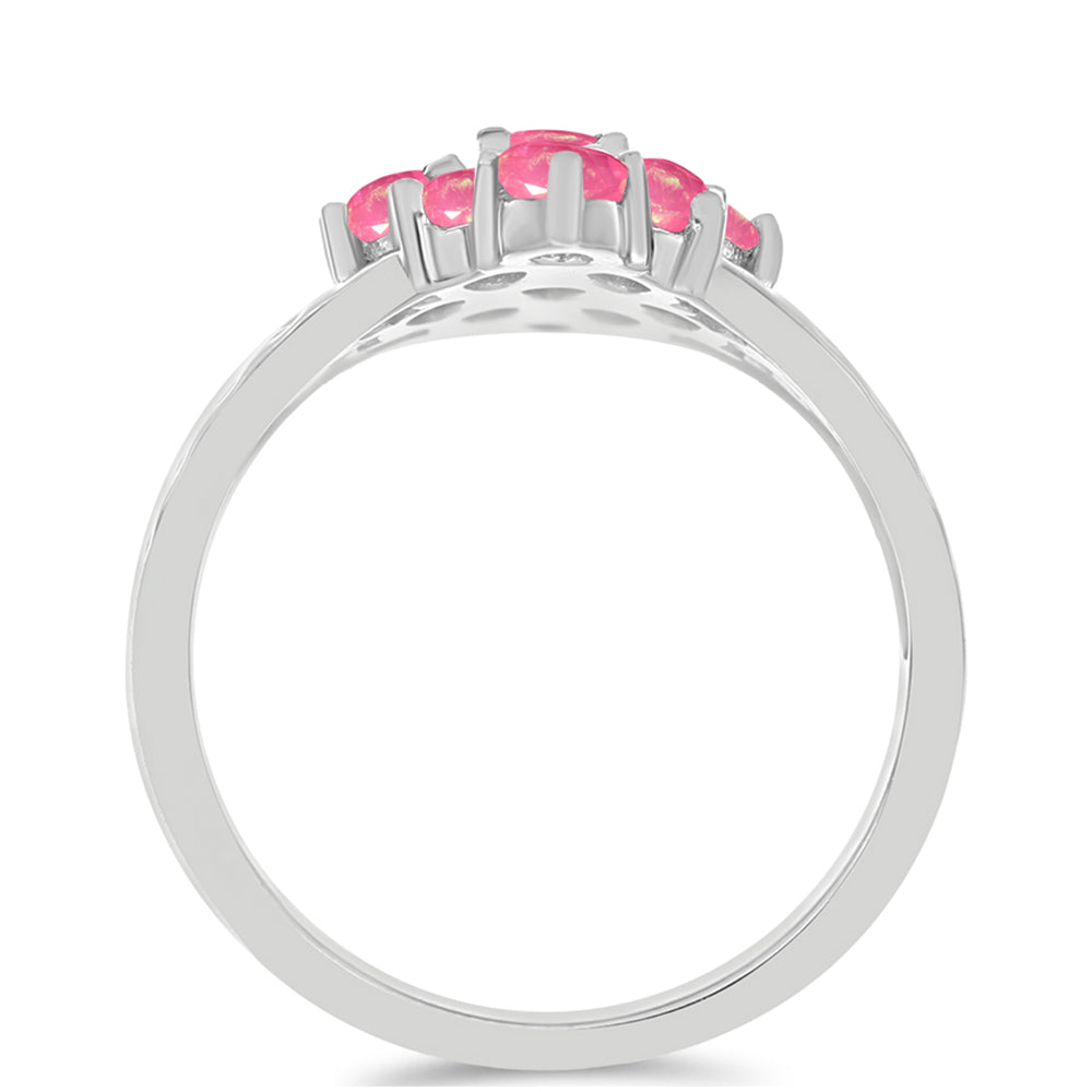 Anillo de Plata con Ópalo Rosa de Lega Dembi