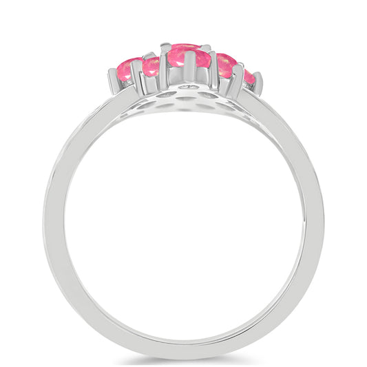 Anillo de Plata con Ópalo Rosa de Lega Dembi