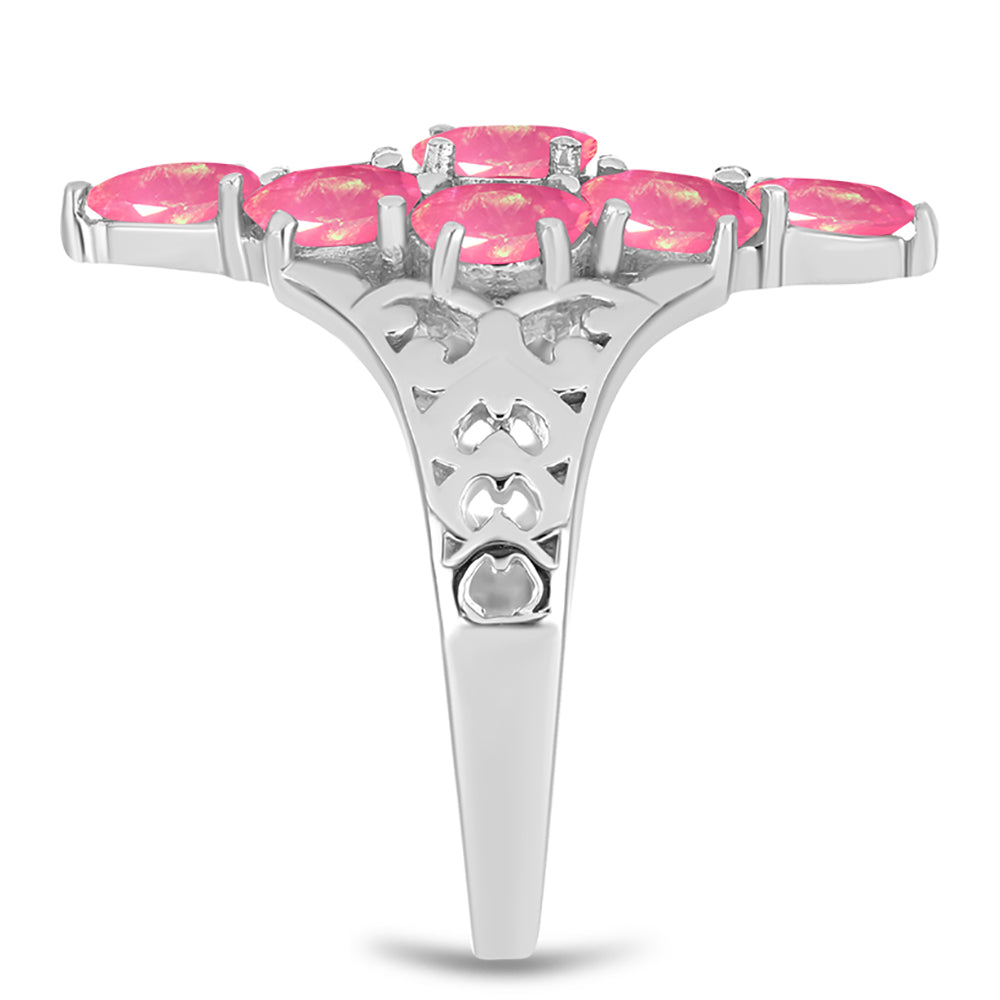 Anillo de Plata con Ópalo Rosa de Lega Dembi 4 