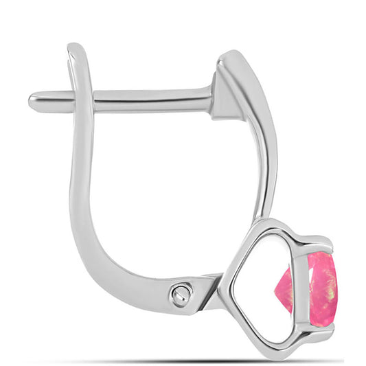 Pendientes de Plata con Ópalo Rosa de Lega Dembi