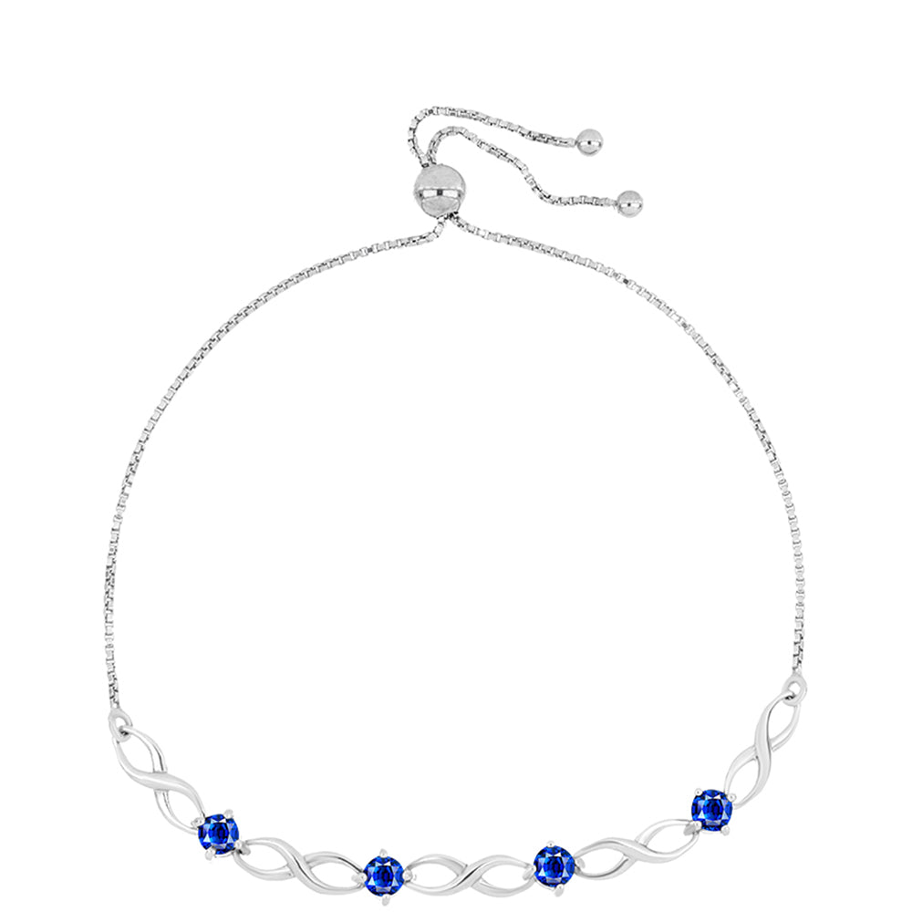 Pulsera de Plata con Zafiro Azul Australiano