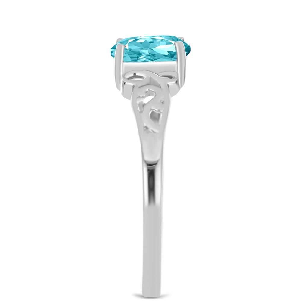 Anillo de Plata con Cuarzo Paraiba