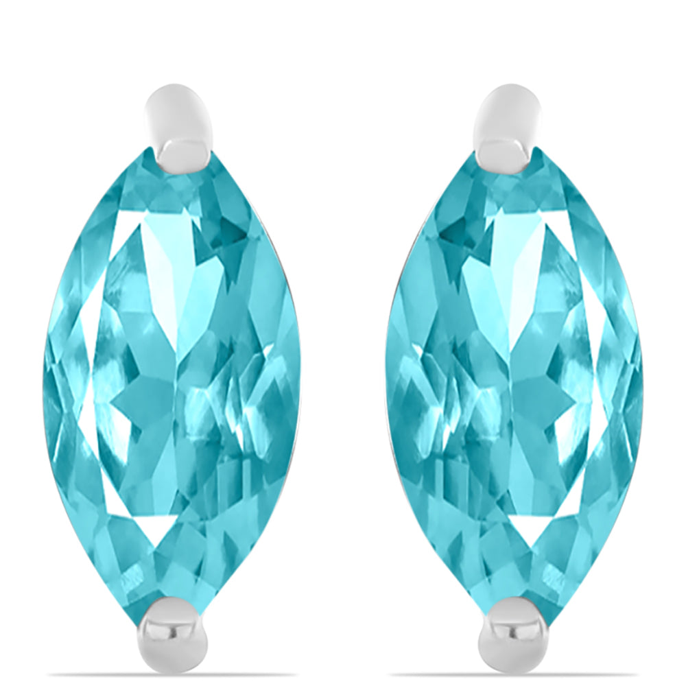 Pendientes de Plata con Cuarzo Paraiba