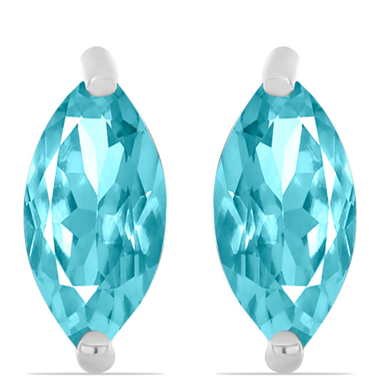 Pendientes de Plata con Cuarzo Paraiba